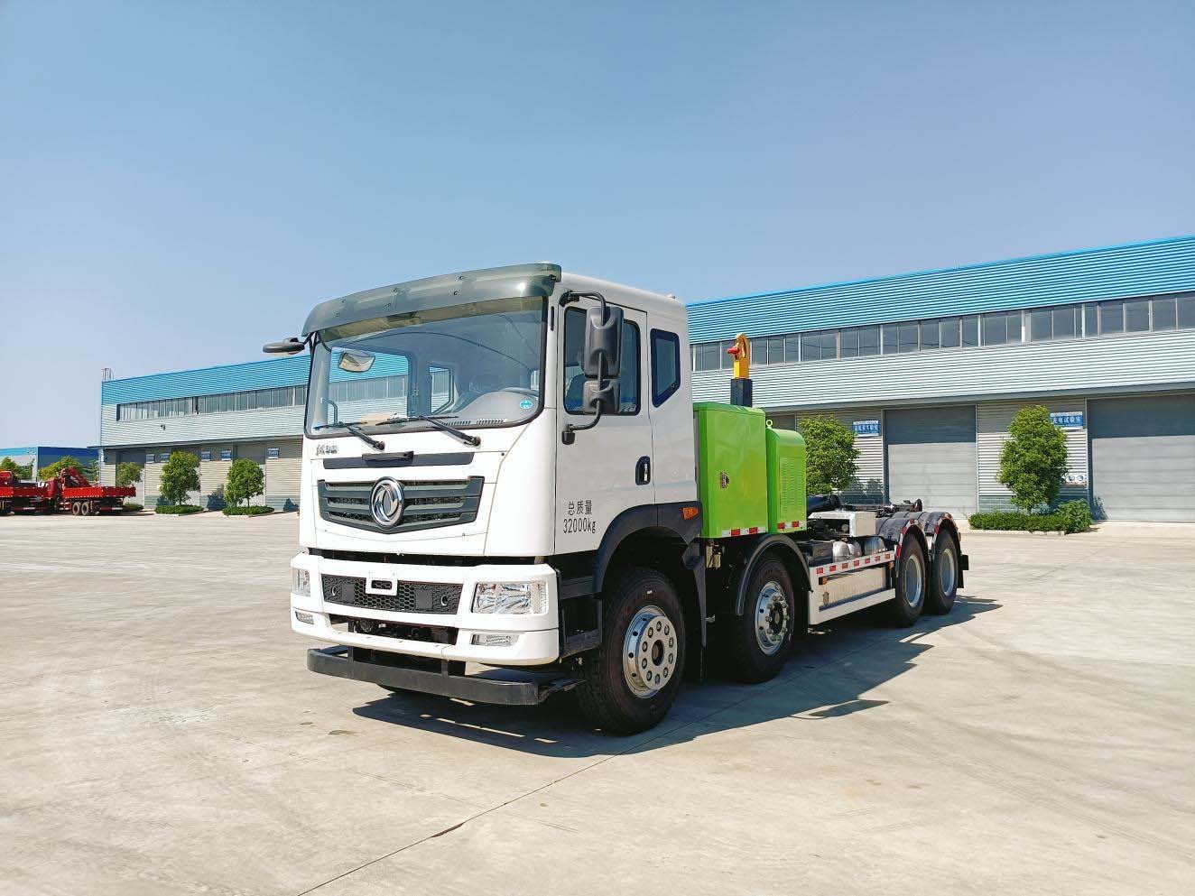 東風(fēng)前四后八純電動 車廂可卸式垃圾車圖片3